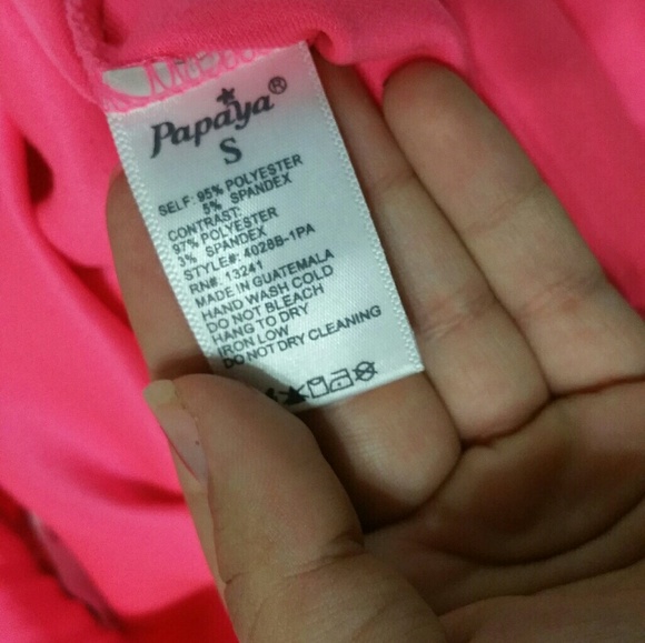 PINK High Waisted Mesh Pencil Skirt - Picture 5 of 6